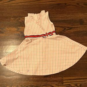 Janie and Jack Beautiful while checks dress